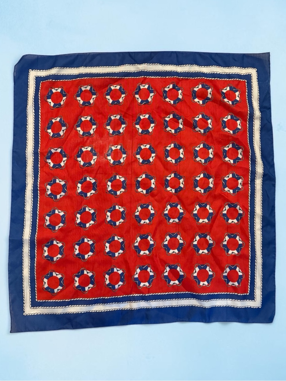 🫶🏻 Italian Vintage Nautical Scarf